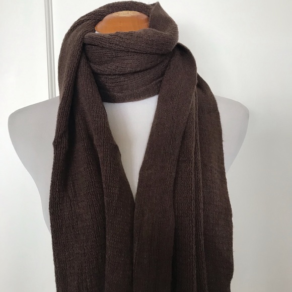 Mustard  winter scarf - Picture 5 of 10